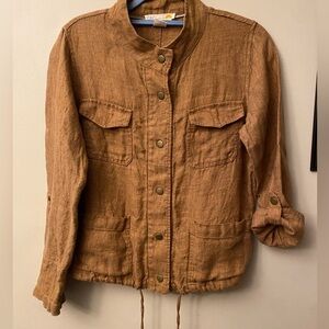 C&C California Linen Top in Rich Brown